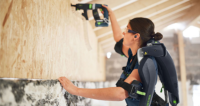 人機(jī)完美協(xié)作， Festool主動外骨骼再升級